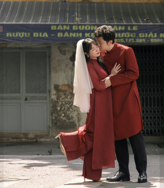 Bí quyết chụp ảnh couple áo dài đẹp như điện ảnh ở Hà Nội