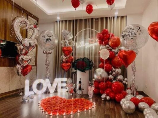 Concept trang trí cầu hôn tại nhà đẹp như phim Hàn Quốc